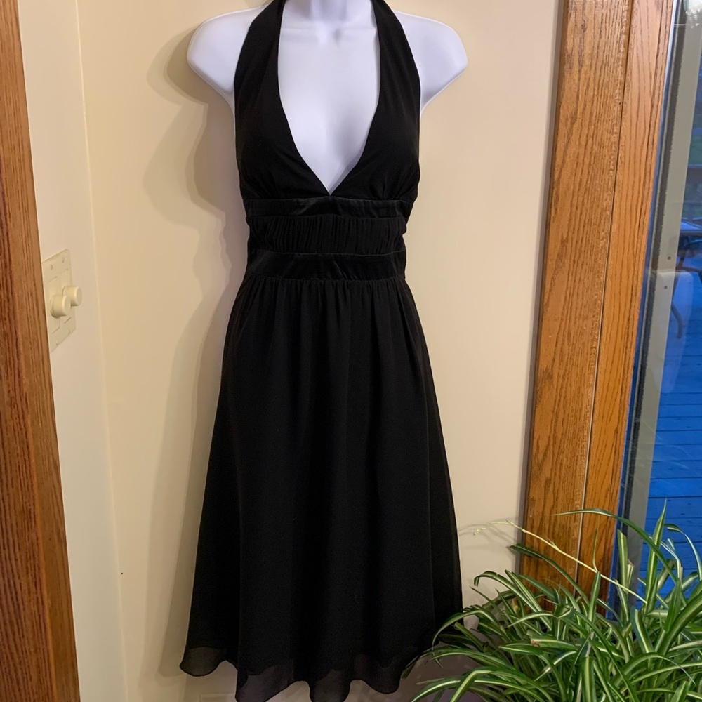 Max and Cleo silk halter dress